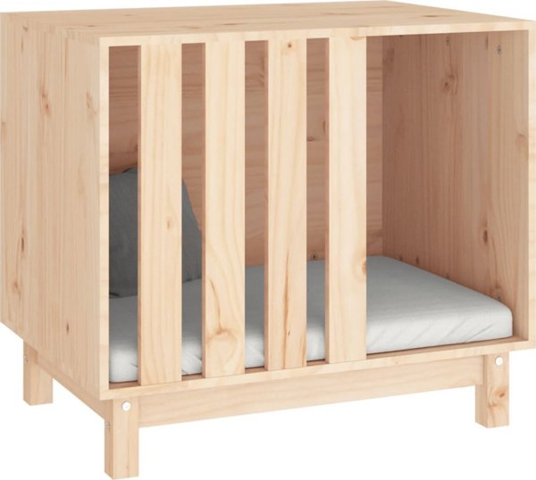 vidaXL vidaXL Domek dla psa, 70x50x62 cm, lite drewno sosnowe