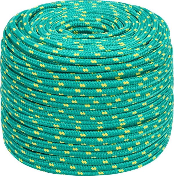 vidaXL Ναυτικό σχοινί, πράσινο, 10 mm x 250 m, πολυπροπυλένιο