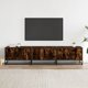 vidaXL Κονσόλα τηλεόρασης, καπνιστή δρυς, 180x35x41 εκ
