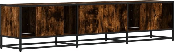 vidaXL Κονσόλα τηλεόρασης, καπνιστή δρυς, 180x35x41 εκ