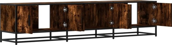 vidaXL Κονσόλα τηλεόρασης, καπνιστή δρυς, 180x35x41 εκ