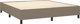 vidaXL Κρεβάτι κοντινένταλ, χρώμα ταούπε, υφασμάτινο, 180x200 cm