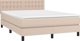 vidaXL Κρεβάτι continental cappuccino με στρώμα από οικοδερμα 140x190 cm