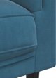 vidaXL Sofa 2-osobowa z poduszkami, niebieska, aksamit