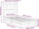 vidaXL Κρεβάτι με ράφι 100x200cm πεύκο κερωμένο καφέ