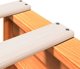 vidaXL Κρεβάτι με ράφι 100x200cm πεύκο κερωμένο καφέ