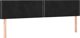 vidaXL Κεφαλάρι κρεβατιού με LED, μαύρο, 200x5x78/88 εκ, βελούδο