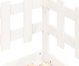 vidaXL Επεκτεινόμενο Κρεβάτι Λευκό 2x(90x190) εκ. από Μασίφ Πεύκο