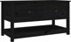 vidaXL vidaXL Stolik kawowy, czarny, 102x49x55 cm, lite drewno sosnowe