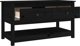 vidaXL vidaXL Stolik kawowy, czarny, 102x49x55 cm, lite drewno sosnowe