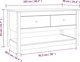 vidaXL vidaXL Stolik kawowy, czarny, 102x49x55 cm, lite drewno sosnowe