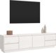 vidaXL Έπιπλο τηλεόρασης, λευκό, 176x37x47,5cm, μαζικό ξύλο πεύκου