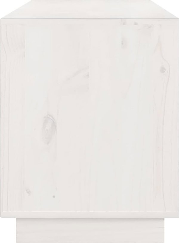 vidaXL Έπιπλο τηλεόρασης, λευκό, 176x37x47,5cm, μαζικό ξύλο πεύκου