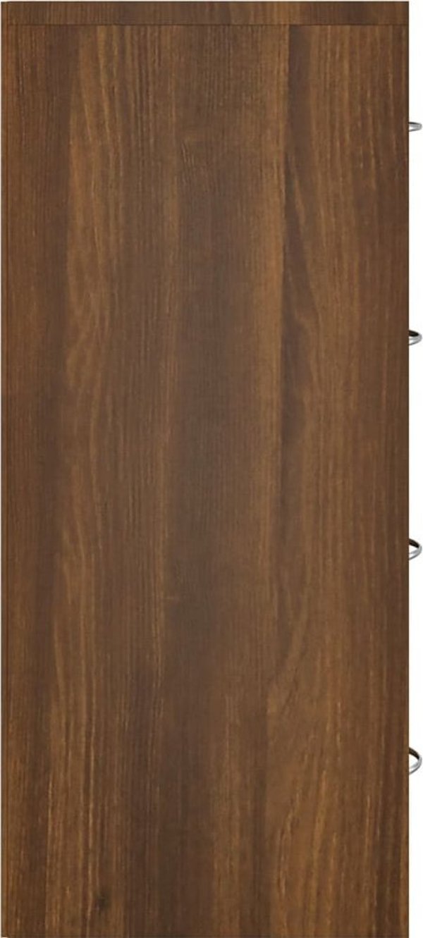 vidaXL Komoda με 4 συρτάρια, 60 x 30,5 x 71 cm, καστανιά οξιά