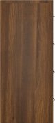 vidaXL Komoda με 4 συρτάρια, 60 x 30,5 x 71 cm, καστανιά οξιά