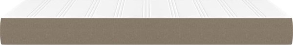 vidaXL vidaXL Materac kieszeniowy, kolor taupe, 100x200x20 cm, tkanina