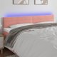 vidaXL Zaglowek do lozka z LED, roz, 160x5x78/88 cm, aksamit