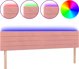 vidaXL Zaglowek do lozka z LED, roz, 160x5x78/88 cm, aksamit