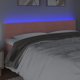 vidaXL Zaglowek do lozka z LED, roz, 160x5x78/88 cm, aksamit