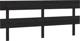 vidaXL κεφαλάρι κρεβατιού μαύρο 204x3x81 cm από μασίφ πεύκο