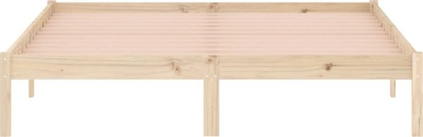 vidaXL Κορνίζα κρεβατιού χωρίς στρώμα, 152x203 cm, οξιά ξύλο πεύκου
