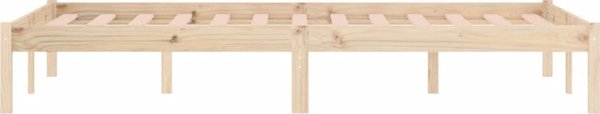 vidaXL Κορνίζα κρεβατιού χωρίς στρώμα, 152x203 cm, οξιά ξύλο πεύκου