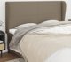 vidaXL Zaglowek uszak, taupe, 203x23x118/128 cm, υφασμα
