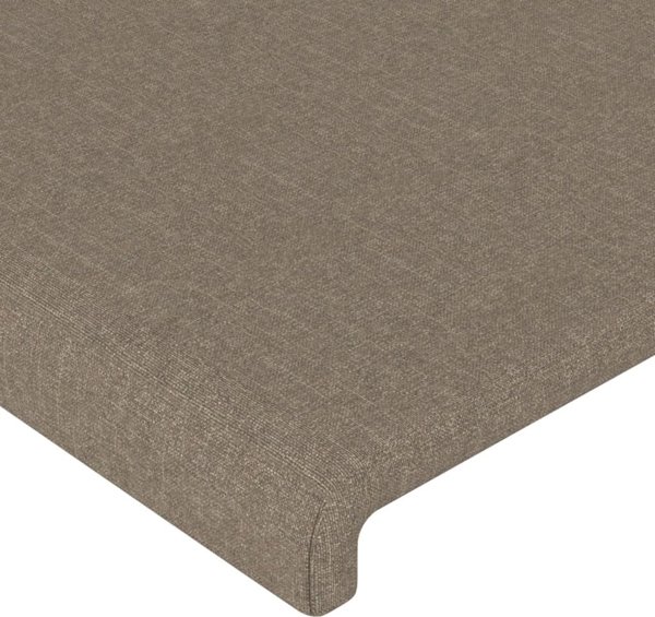 vidaXL Zaglowek uszak, taupe, 203x23x118/128 cm, υφασμα