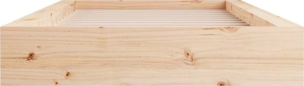 vidaXL Ράμα κρεβατιού, 90 x 200 cm, μασίφ ξύλο
