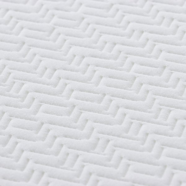 vidaXL Στρώμα Ύπνου από Ύφασμα Jacquard, 100% Πολυεστέρας, Δίχρωμο Άσπρο και Γκρι