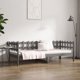 vidaXL Κρεβάτι ημέρας γκρι 90x200 cm lite drewno sosnowe