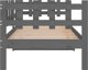 vidaXL Κρεβάτι ημέρας γκρι 90x200 cm lite drewno sosnowe