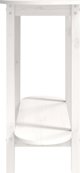 vidaXL Κονσόλα τραπεζιού, λευκή, 110x40x80 cm, μασίφ πεύκο