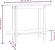 vidaXL Κονσόλα τραπεζιού, λευκή, 110x40x80 cm, μασίφ πεύκο