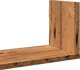 vidaXL Polki scienne, 3 sztuki, stare drewno, 80x18x18 cm