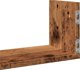vidaXL Polki scienne, 3 sztuki, stare drewno, 80x18x18 cm
