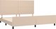 vidaXL Rama κρεβατιού με προσκέφαλο, cappuccino, 200x200 cm, συνθετικό δέρμα