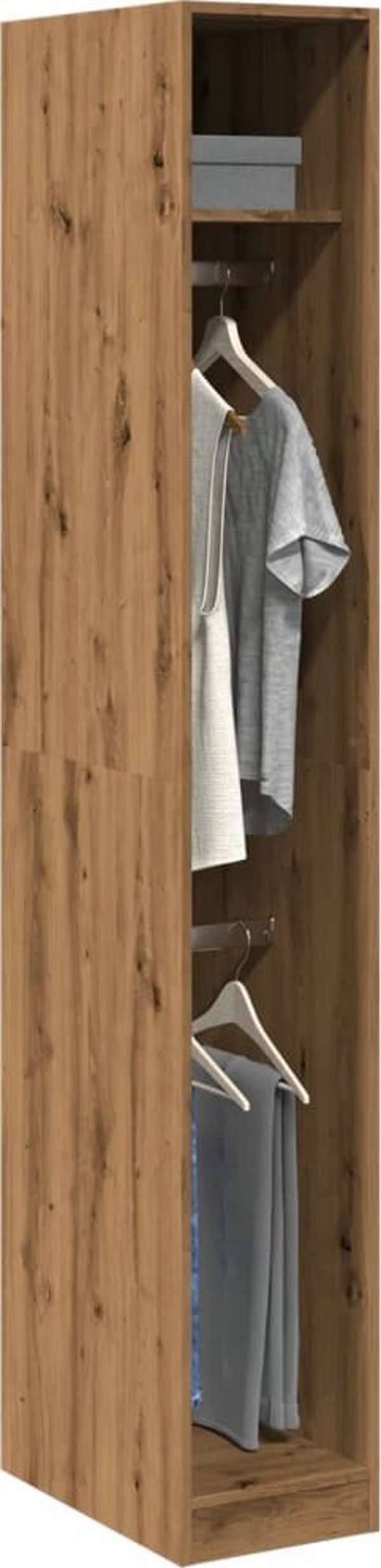 vidaXL Ντουλάπα χρώμα δρυς artisan 30x50x200 εκ. από ξύλο MDF