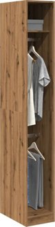 vidaXL Ντουλάπα χρώμα δρυς artisan 30x50x200 εκ. από ξύλο MDF