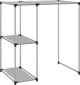 vidaXL Ράφι πάνω από το πλυντήριο, γκρι, 87x55x90,5 εκ, σίδηρος