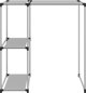 vidaXL Ράφι πάνω από το πλυντήριο, γκρι, 87x55x90,5 εκ, σίδηρος