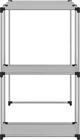 vidaXL Ράφι πάνω από το πλυντήριο, γκρι, 87x55x90,5 εκ, σίδηρος