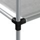 vidaXL Ράφι πάνω από το πλυντήριο, γκρι, 87x55x90,5 εκ, σίδηρος
