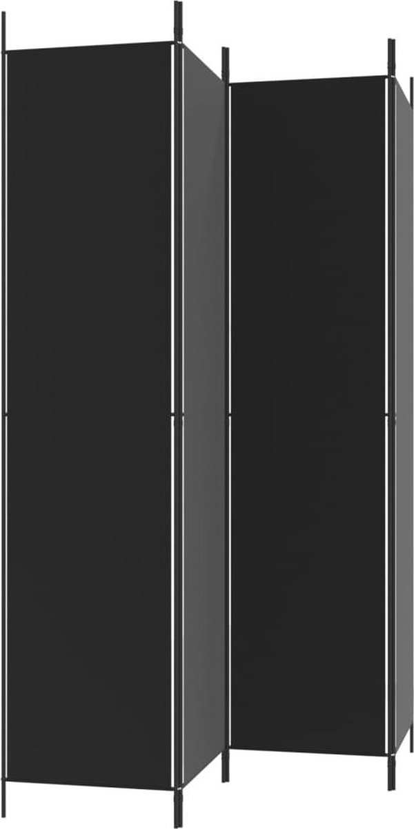 vidaXL vidaXL Parawan 4-panelowy, czarny, 200x220 cm, tkanina
