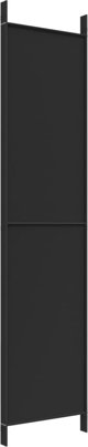 vidaXL vidaXL Parawan 4-panelowy, czarny, 200x220 cm, tkanina