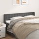 vidaXL Κεφαλάρι uszak, γκρι, 163x16x78/88 εκ, συνθετικό δέρμα