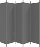 vidaXL vidaXL Parawan 5-panelowy, antracytowy, 250x200 cm, tkanina