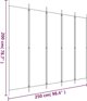 vidaXL vidaXL Parawan 5-panelowy, antracytowy, 250x200 cm, tkanina