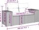vidaXL Σετ 10 τεμ. επίπλων κήπου με μαξιλάρια, μπεζ, πολυρατάν