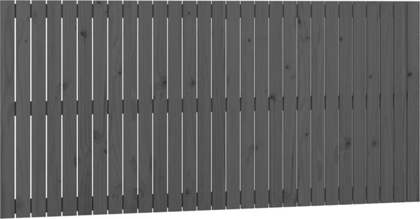 vidaXL Κεφαλάρι κρεβατιού, γκρι, 185x3x90 εκ., μασίφ πεύκο